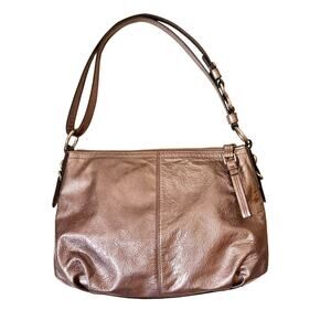 Coach Mia Crinkly Leather Convertible Shoulder Crossbody Women's Handbag EUC